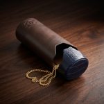 Кожаный жесткий футляр для очков Premium Tan